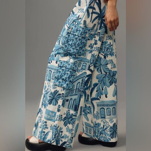 FARM Rio Printed Overalls NWT - Picture 4 of 9